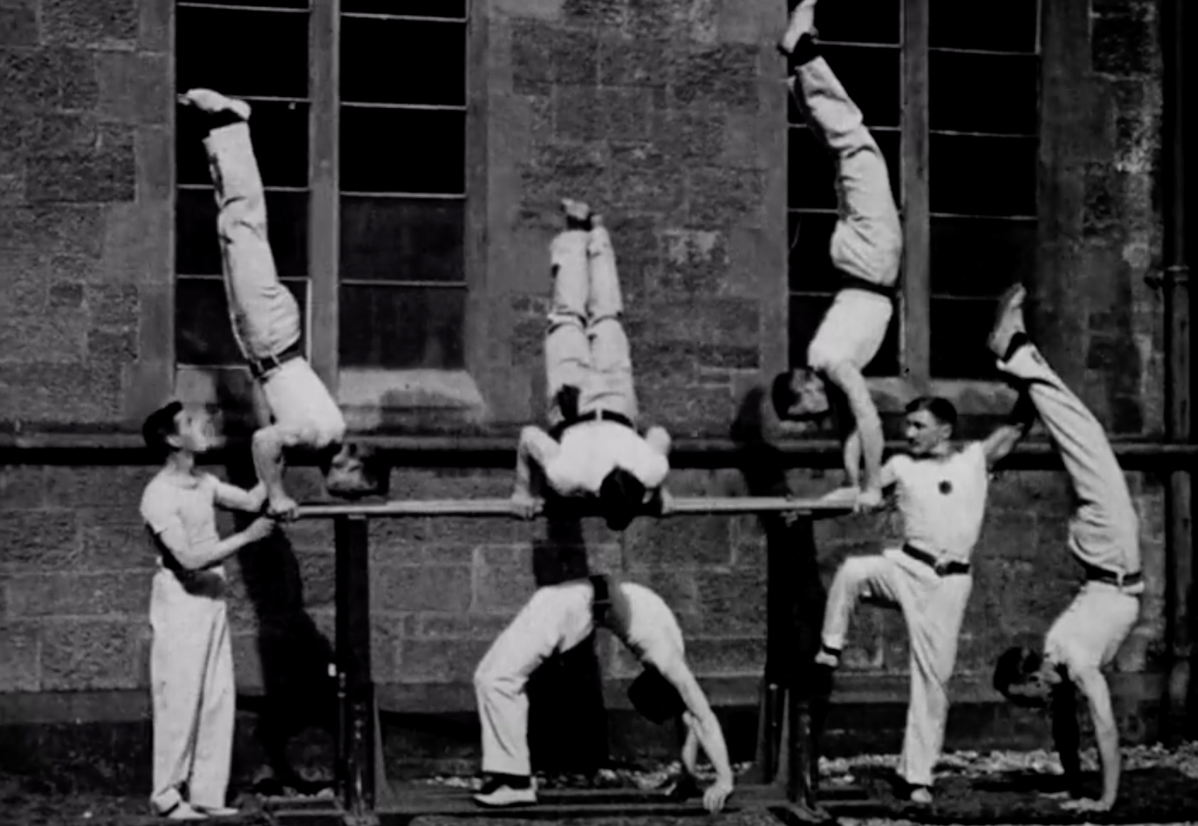 Gymnasts on Parallel Bars